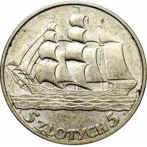 II Republic of Poland, 5 zloty 1936 Ship