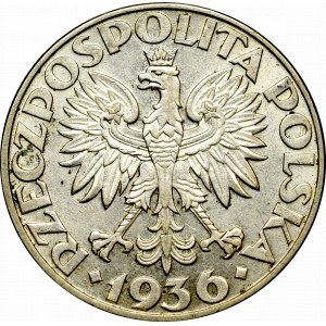 II Republic of Poland, 5 zloty 1936 Ship