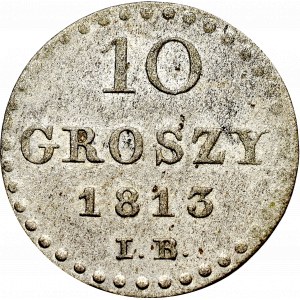 Księstwo Warszawskie, 10 groszy 1813 IB, Warszawa
