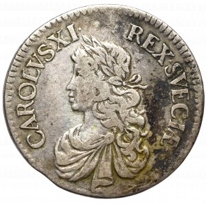 Sweden, Carl XI, 2 mark 1667, Stockholm