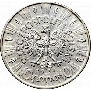 II Republic of Poland, 10 zloty 1934 Pilsudski