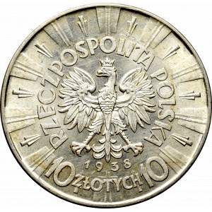 II Rzeczpospolita, 10 złotych 1938 Piłsudski