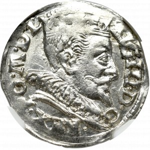 Sigismund III, 3 groschen 1593, Vilnius - NGC MS61