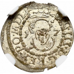 Sigismund III, Schilling 1617, Vilnius - NGC MS63