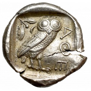 Grecja, Attyka, Ateny, Tetradrachma c. 440-404 pne - Sówka