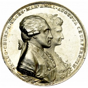 Saksonia, Medal bierzmowania Marii Augusty 1793, srebro