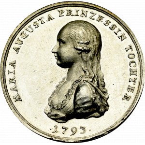 Germany, Saxony, Medal Maria Augusta 1793