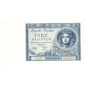 II Rzeczpospolita, 5 Zloty 1930 Ser. R