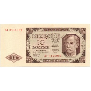 PRL, 10 złotych 1948 AI