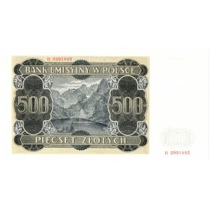 Allgemeiner Staat, 500 Zloty 1940 B