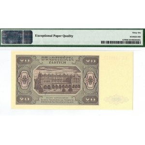 PRL, 20 zloty 1948 KE - PMG 66EPQ