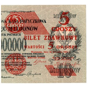 II RP, 5 groszy 1924 - rechte Hälfte