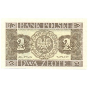 II RP, 2 zloty 1936 - without subprint on obverse, series and numbering