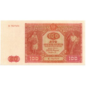 PRL, 100 złotych 1946 E
