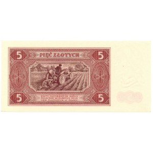 PRL, 5 złotych 1948 E