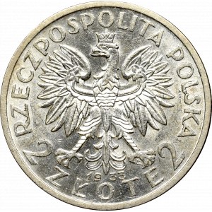 II Republic of Poland, 2 zloty 1933 Polonia