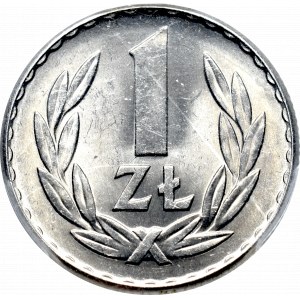 PRL, 1 złoty 1965 - PCGS MS64