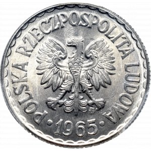 PRL, 1 złoty 1965 - PCGS MS64