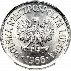 PRL, 1 Zloty 1966 - NGC MS62