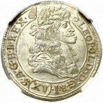 Hundary, Leopold I, 15 kreuzer 1684 - NGC MS65