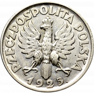 II Rzeczpospolita, 2 złote 1925 (z kropką), Londyn Kobieta i kłosy