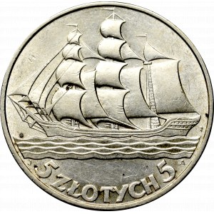 II Republic of Poland, 5 zloty 1936 Ship