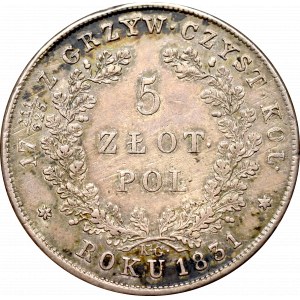 November uprising, 5 zloty 1831