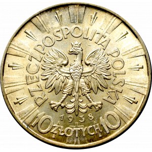 II Republic of Poland, 10 zloty 1938 Pilsudski