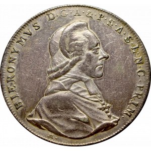 Austria, Bishopic of Salzburg, Hieronim Joseph, Thaler 1789