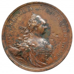 Rosja, Elżbieta, Medal na otwarcie doków w Kronsztadzie 1752, Ivanov