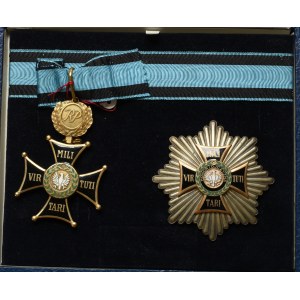 PRL, Krzyż Wielki z gwiazdą Orderu Virtuti Militari - wykonanie grawerskie Olszewskiego