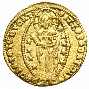 Włochy, Wenecja, Andrea Contarini, Cekin bez daty (1368-1382)
