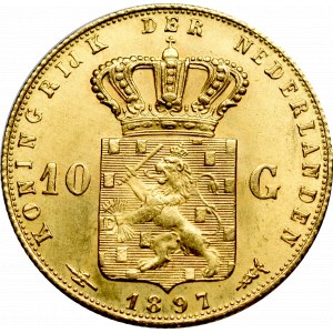 Holandia, 10 guldenów 1897