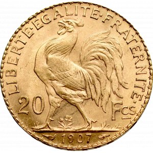 France, 20 francs 1907