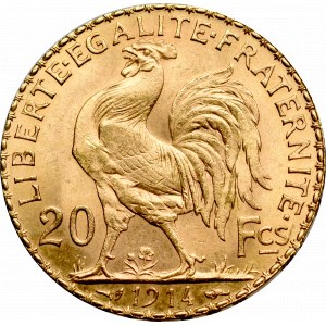 Francja, 20 franków 1914