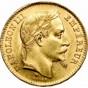 Francja, 20 franków 1867