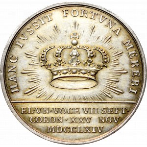 Stanislaw August Poniatowski, Coronation Medal 1764 Pingo