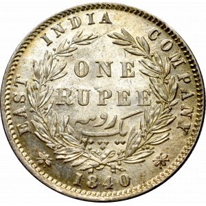 India, 1 rupee 1840