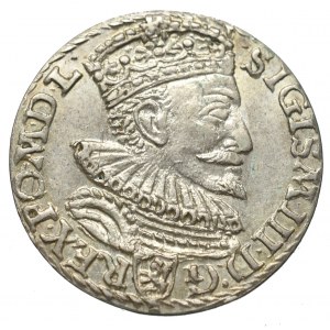Sigismund III Vasa, 3 groschen 1594, Marienburg - NGC AU58