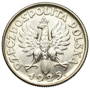 Zweite Polnische Republik, 1 Zloty 1925, Lodnyn Frau und Ohren