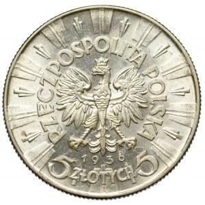 II Republic of Poland, 5 zloty 1936 Pilsudski