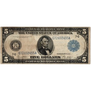 USA 5 dollars 1914