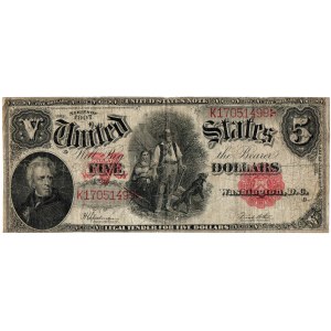 USA, 5 dolarów 1907
