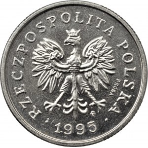 III RP, 1 złoty 1995 - wypukły napis PRÓBA