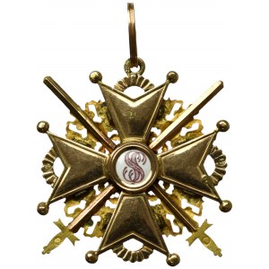 Rosja, Krzyż Orderu Świętego Stanisława, II Klasa - produkcja Eduard 1910-1917
