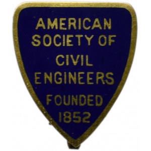USA, Badge of the American Society of Civil Engineers - gold