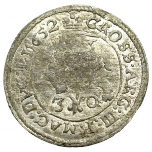 John II Casimir, 3 groschen 1652, Vilnius - very rare