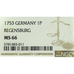 Germany, Regensburg, 1 pfenning 1753 - NGC MS66