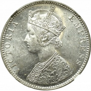 Indie brytyjskie, 1 Rupia 1901, Bombay - NGC MS62