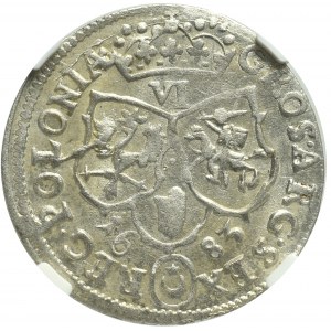 Jan III Sobieski, Szóstak 1683, Bydgoszcz - NGC MS63
